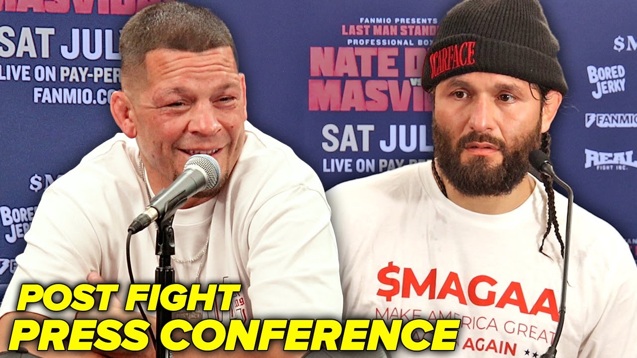 Nate Diaz vs Jorge Masvidal • Full Post-Fight Press Conference | Fanmio Boxing