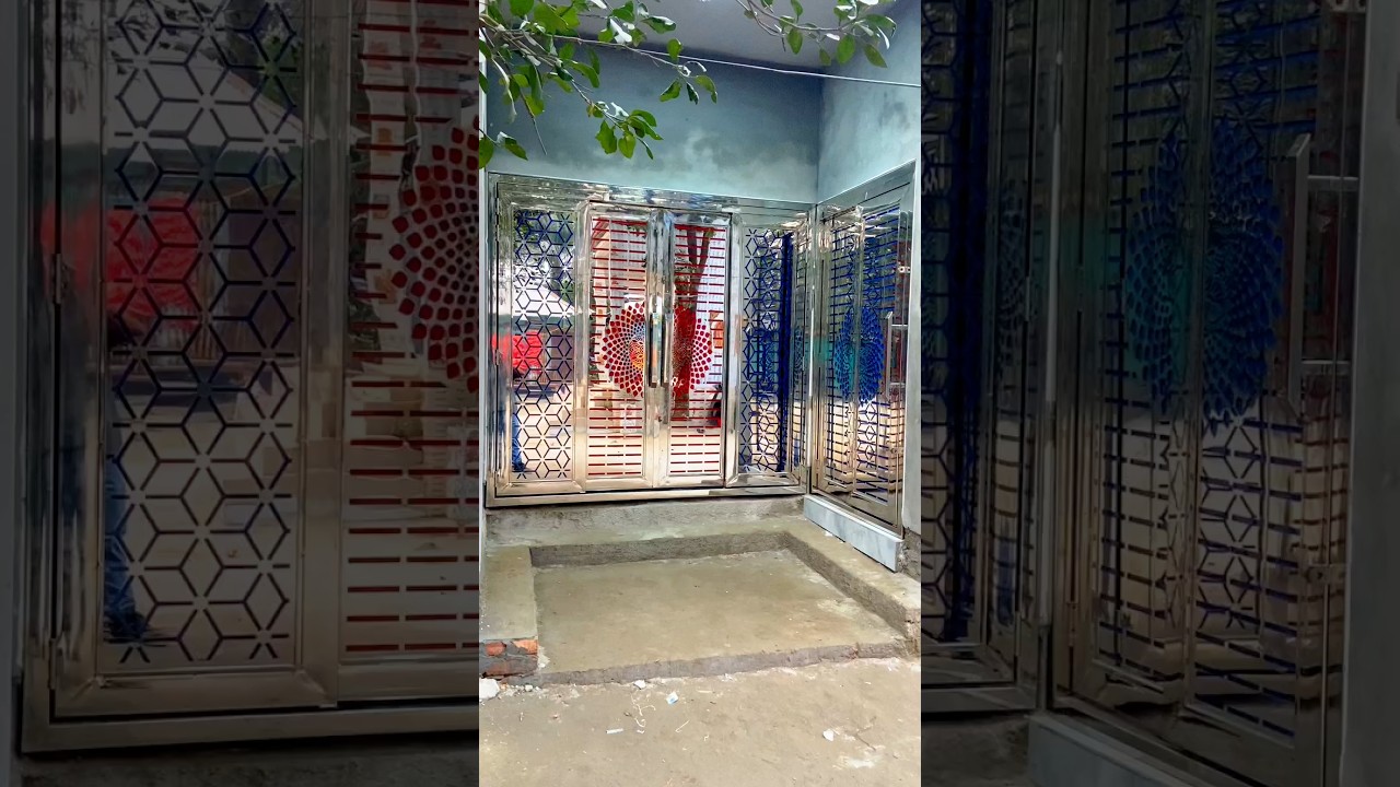 SS Vietnam gate design fitting complete at Tapan Bhai's house, ss Vietnam gate design