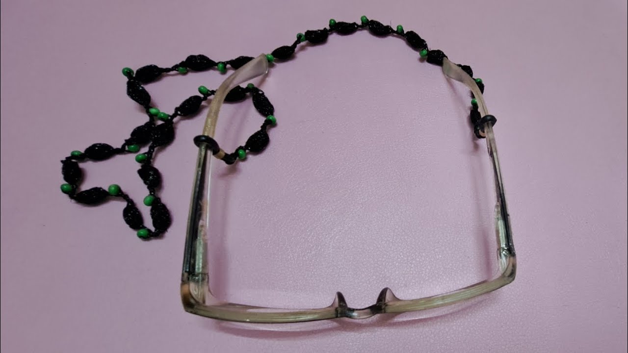 Crochet strape glasses بند عینک قلاببافی