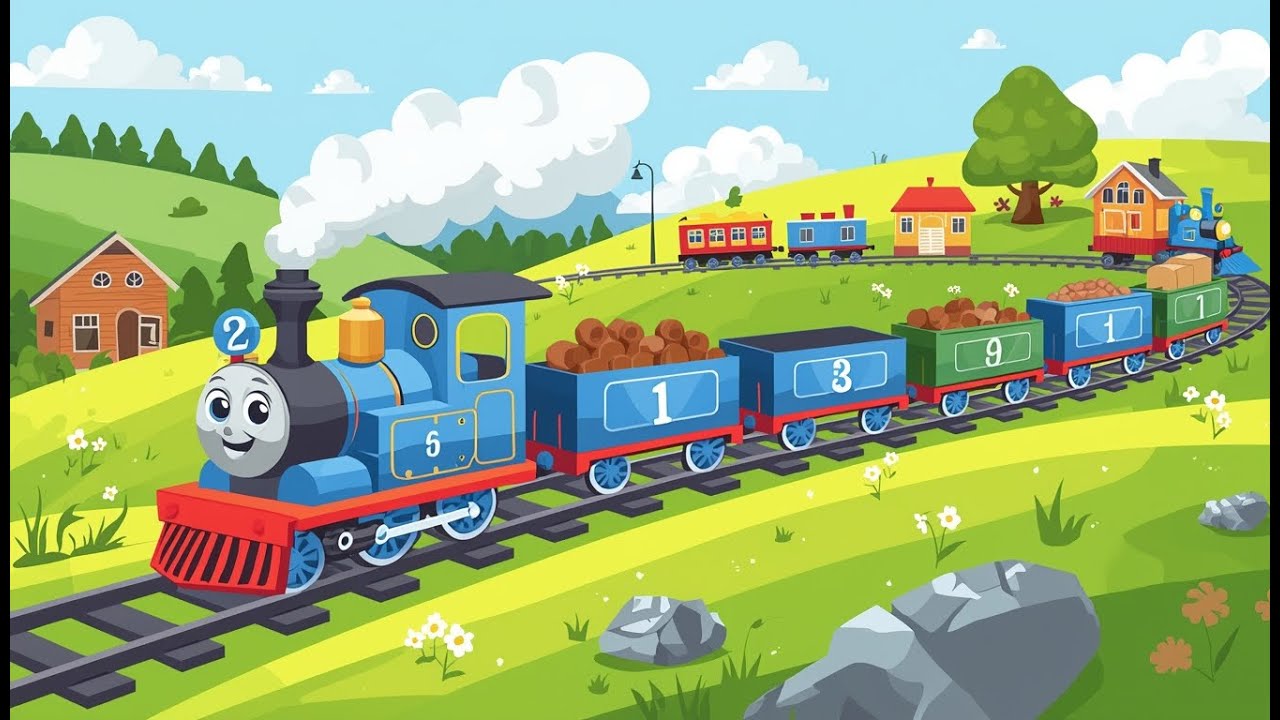 Learn Numbers with a Little Train | Kids Story