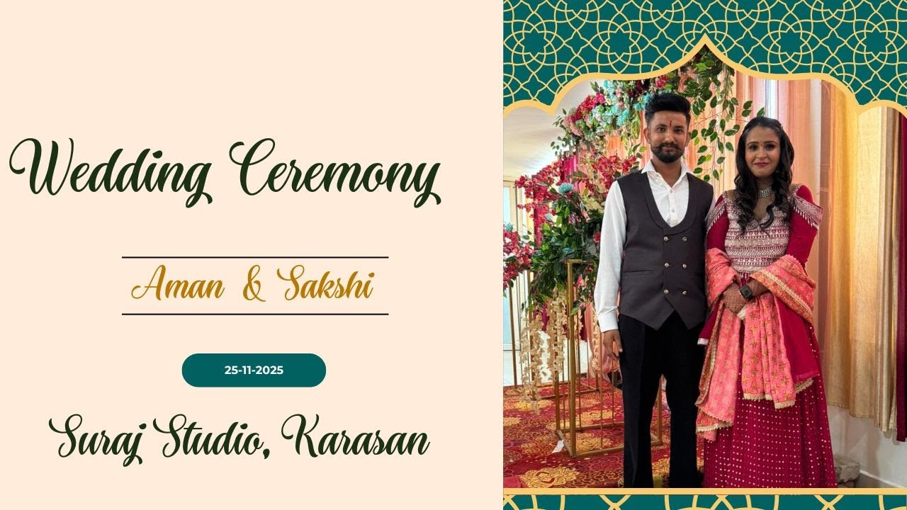 Live Wedding Ceremony Aman Saini Weds Sakshi Saini | Suraj Studio Karasan
