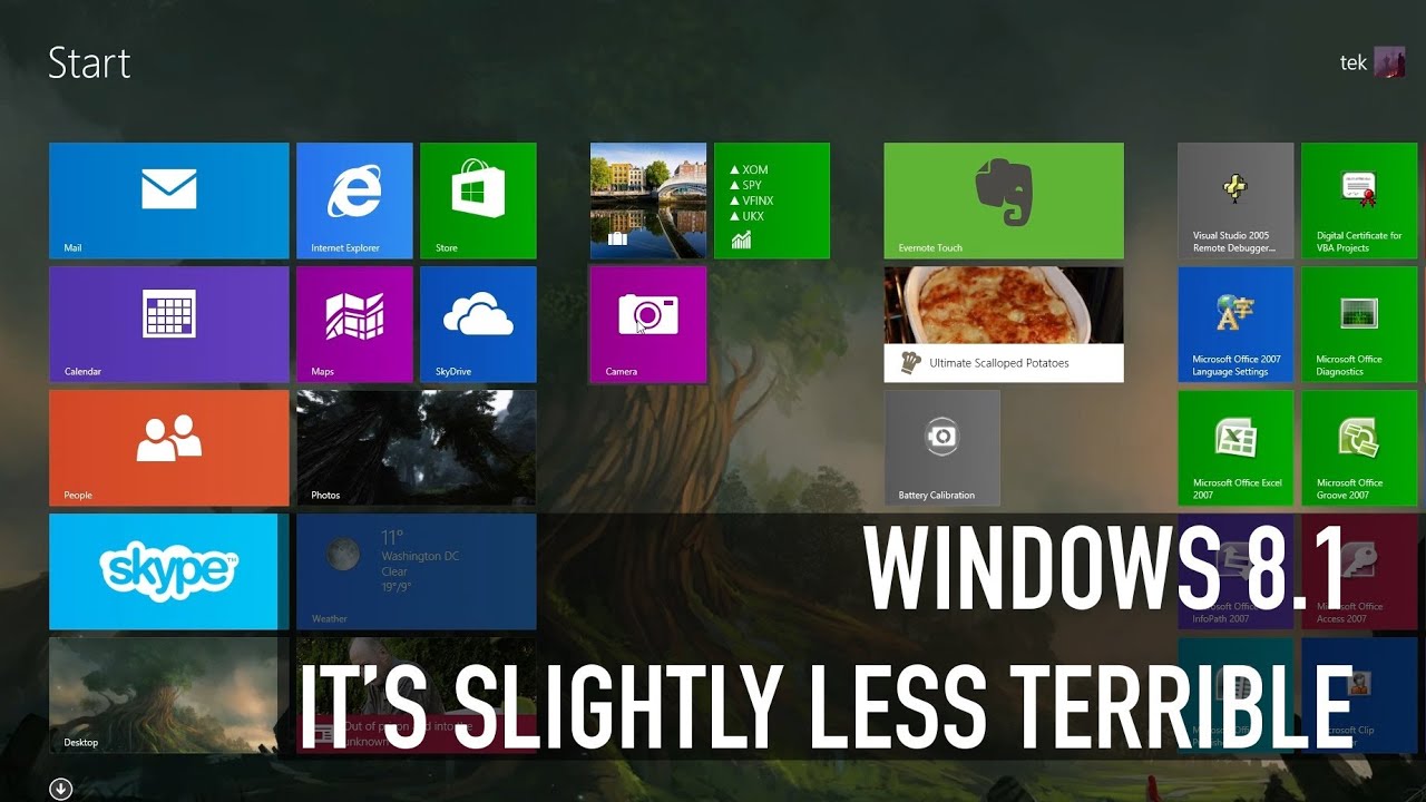 Windows 8.1: It's Slightly Less Terrible