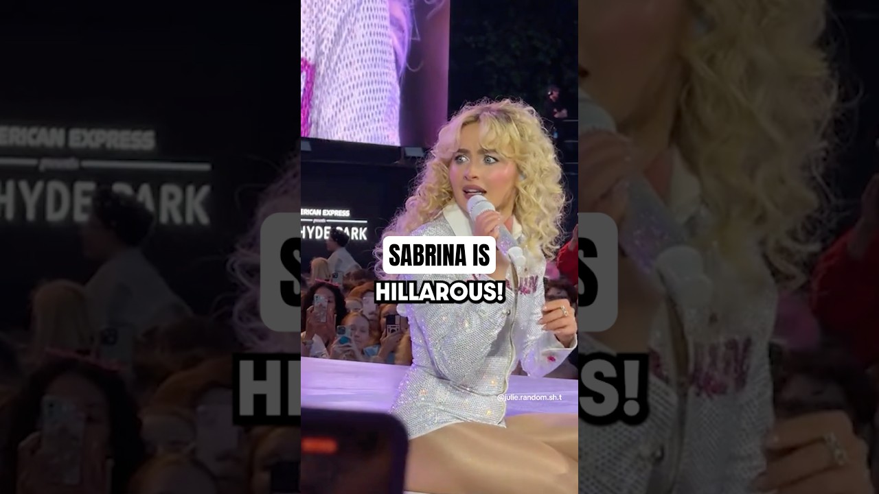 Sabrina talks with BRITISH ACCENT 😭