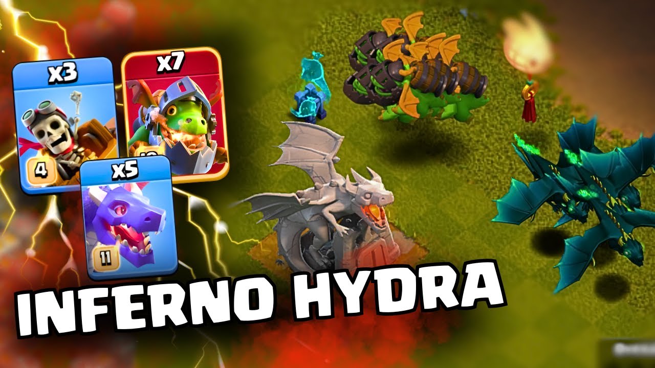 Will INFERNO DRAGON HYDRA become the best air attack? | TH16 Best Attacks