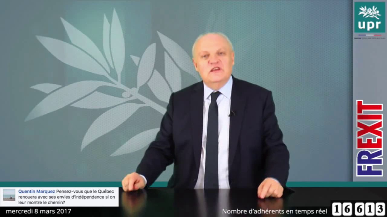 François Asselineau (UPR) parle de Calixthe Beyala et de la défense de la langue française