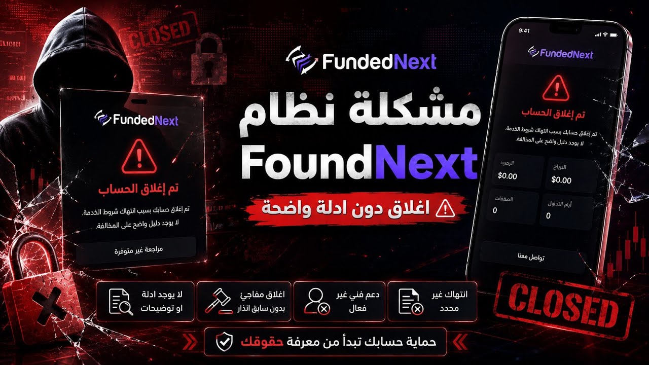 لن تصدق ما فعلته FundedNext بي! شاهد الحقيقة قبل حذف الفيديو! 😨