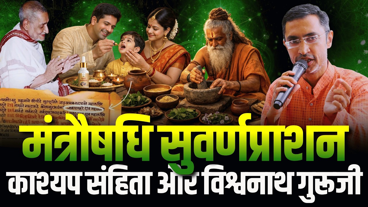 मंत्रौषधि सुवर्णप्राशन अभियान | Suvrnaprashan Drops in Kasyapa Samhita | विश्वनाथ गुरूजी का महायज्ञ