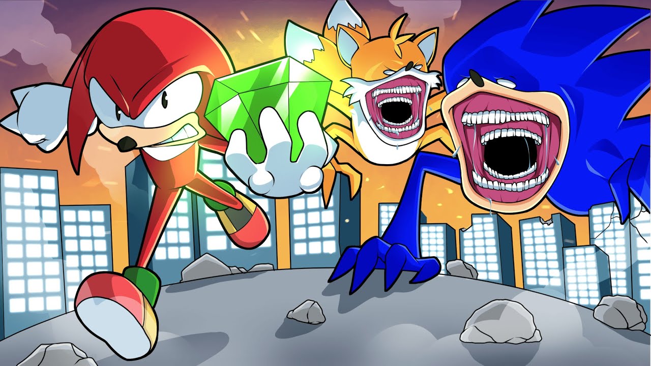 Knuckles & Mini Crewmate VS Shin Tails - The Shin Sonic Tapes Animation