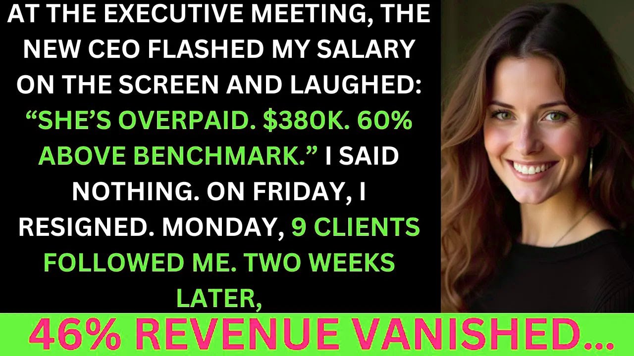 The New CEO Called Me Overpaid And Shared My Salary To Everyone, So I Resigned, 46% Revenue, Gone...