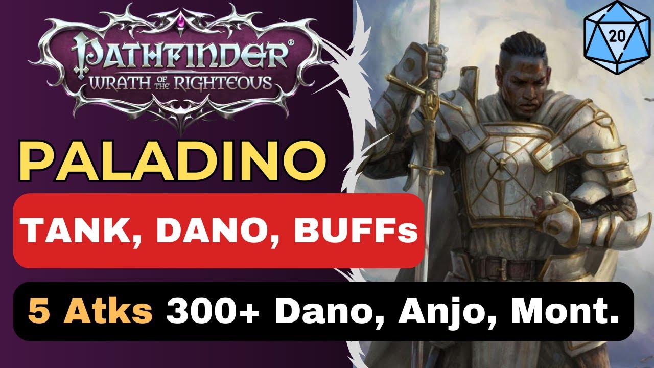 Pathfinder Wrath of the Righteous Paladino Anjo - Build para Tank e Dano