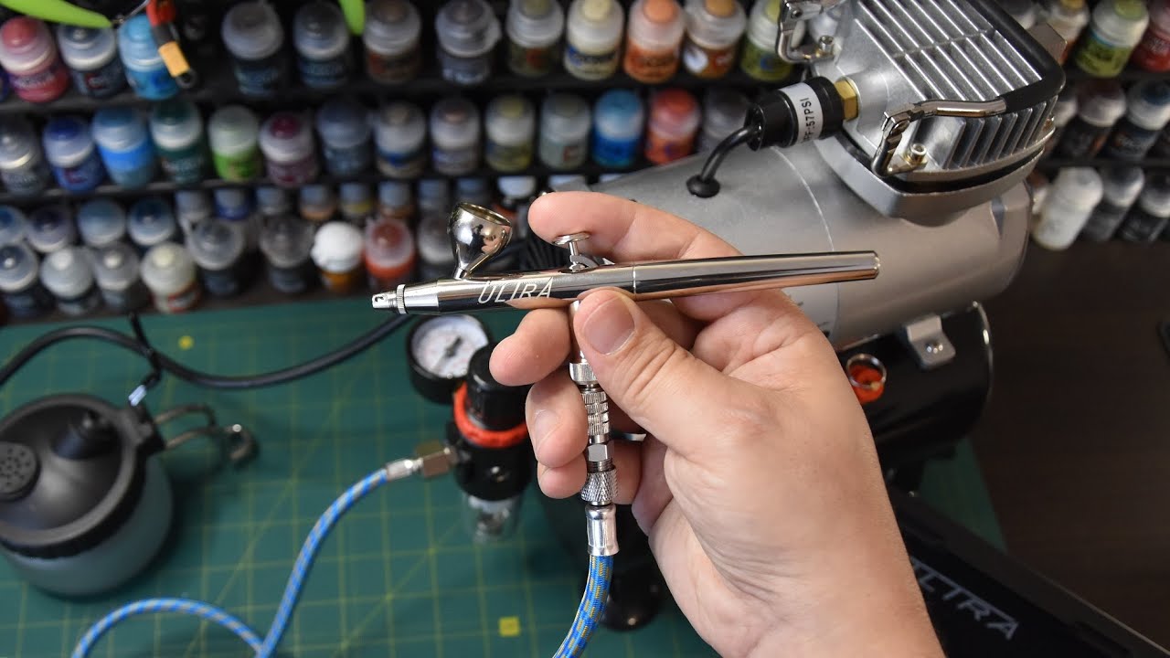 Pierwszy kontakt z aerografem - Harder & Steenbeck ULTRA + starter do aerografii.