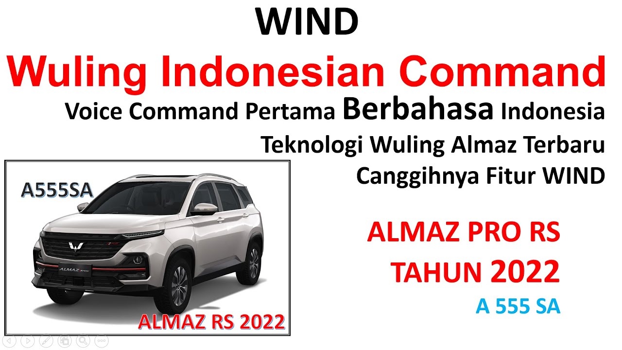 WIND ALMAZ RS PRO Voice Command Pertama Berbahasa IndonesiaTeknologi Wuling Almaz Terbaru