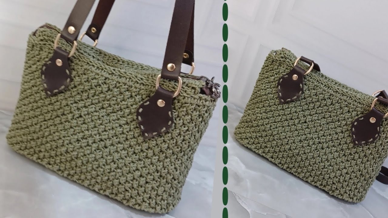 کیف زیبای دونه اناری بباف😍/فقط با ۳۰۰ گرم نخ رافیا