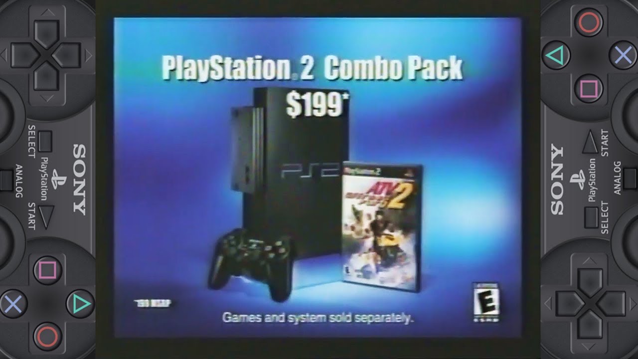 PlayStation 2 Combo Pack $199 (Sony PlayStation 2\PS2\Commercial) Full HD