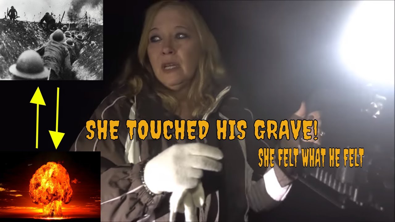 SHE FELL AFTER TOUCHING A TOMBSTONE 