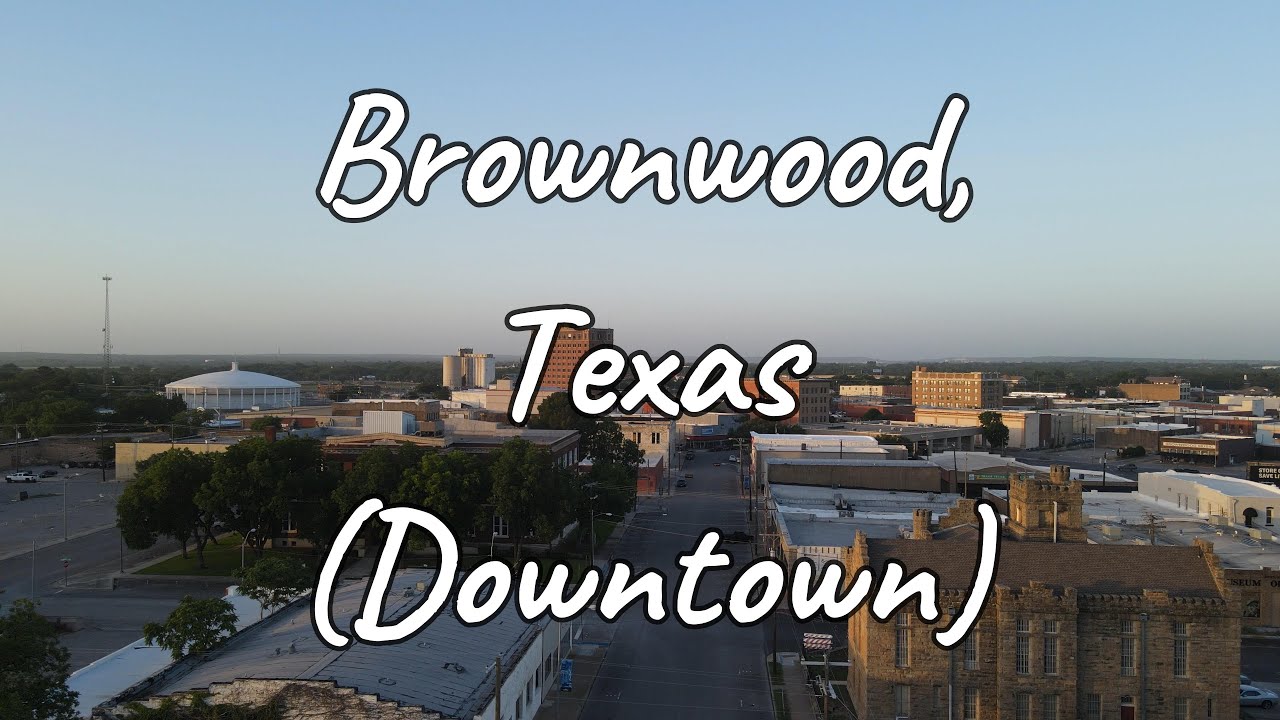 Downtown Brownwood, Texas from my Mavic Air 2 drone!