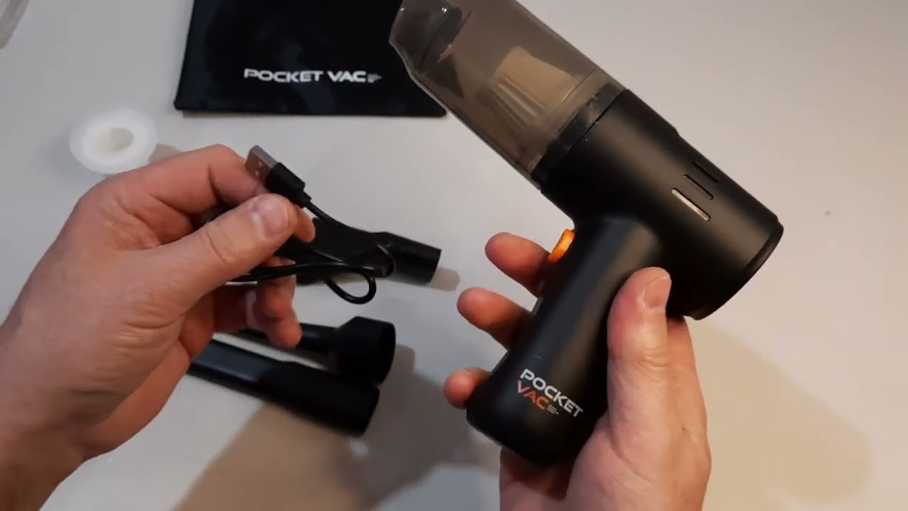Pocket Vac — беспроводной ручной пылесос.