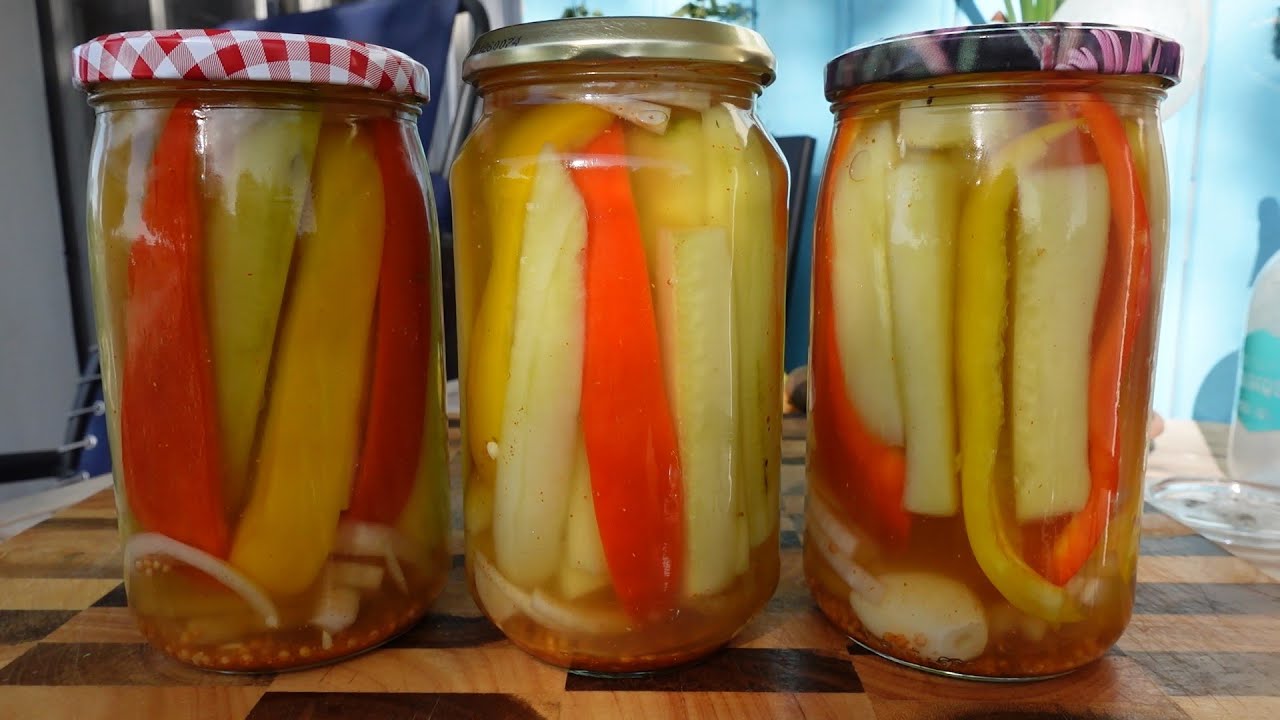 PIKLE Z OGÓRKÓW SZKLARNIOWYCH Z PAPRYKĄ W PRZYPRAWIE GYROS # robimy własne przetwory