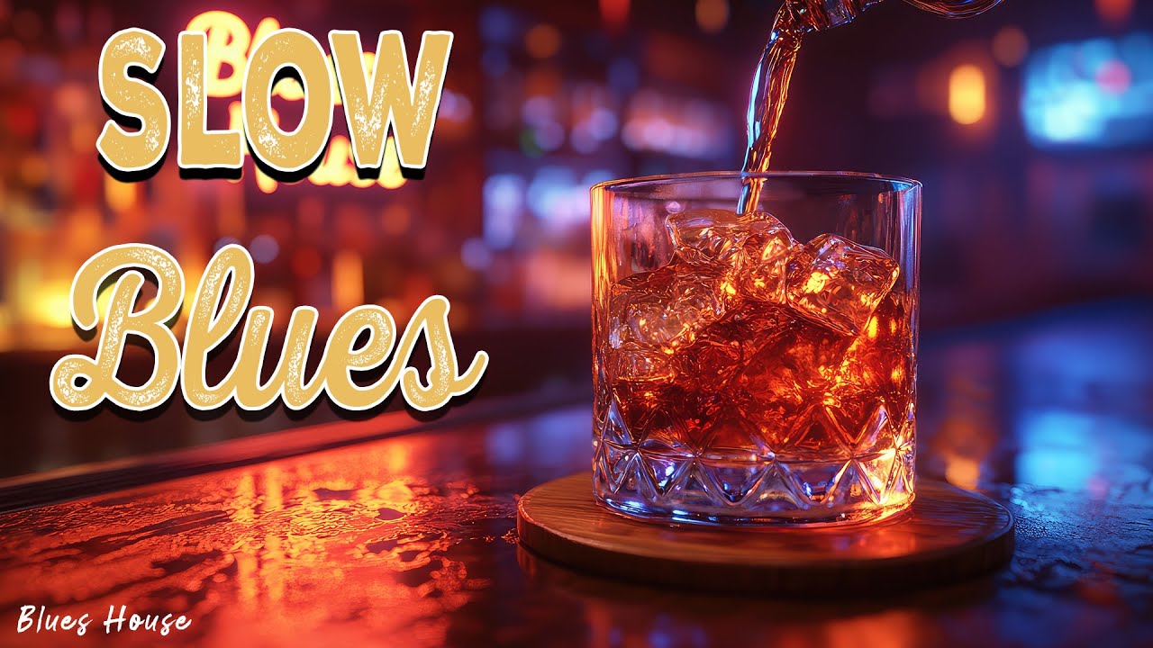Slow Blues Rock Music 🥃 Relaxing Rock Guitar and Smooth Piano Music to Soothe Your Soul
