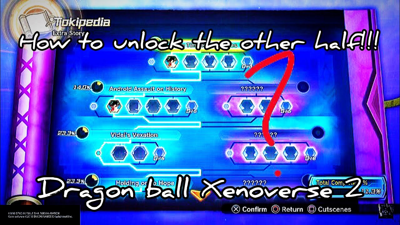How To Unlock The Other Half In Tokipedia/ How To Get Customizable Fu | Dragon Ball Xenoverse 2