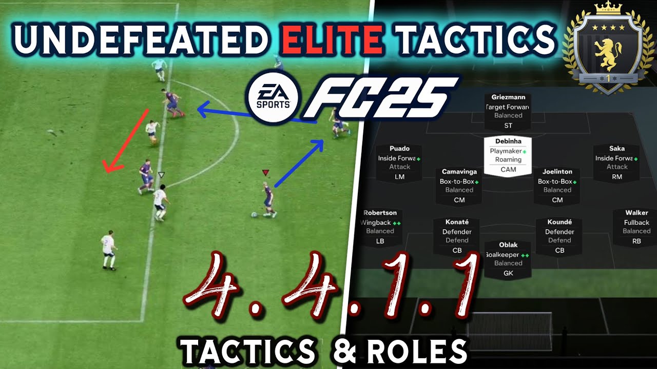 FC 25 | UNDEFEATED 4-4-1-1 is THE BEST META Tactics and Roles.