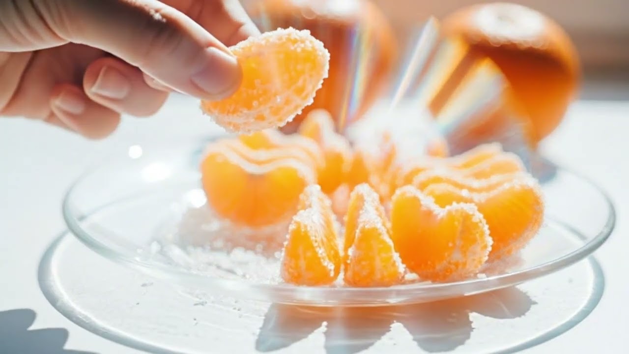 Making GLASS Orange Cake… Completely Out of GLASS 😳🍊🍰