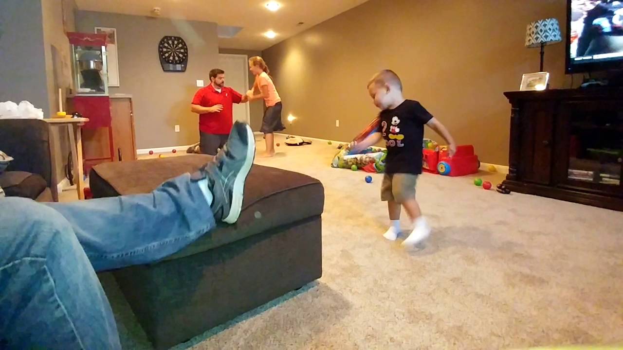 Kids wrestling Uncle Randy 1