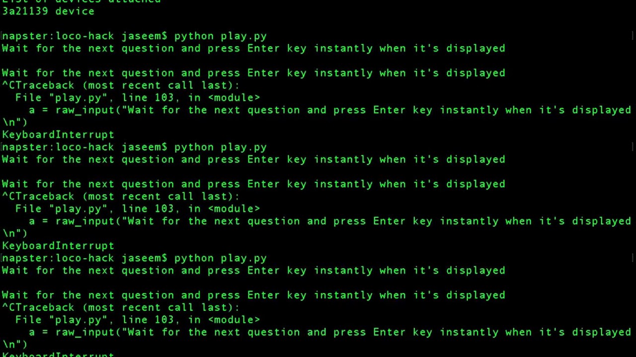 Loco trivia hack - Setup explained with screen share
