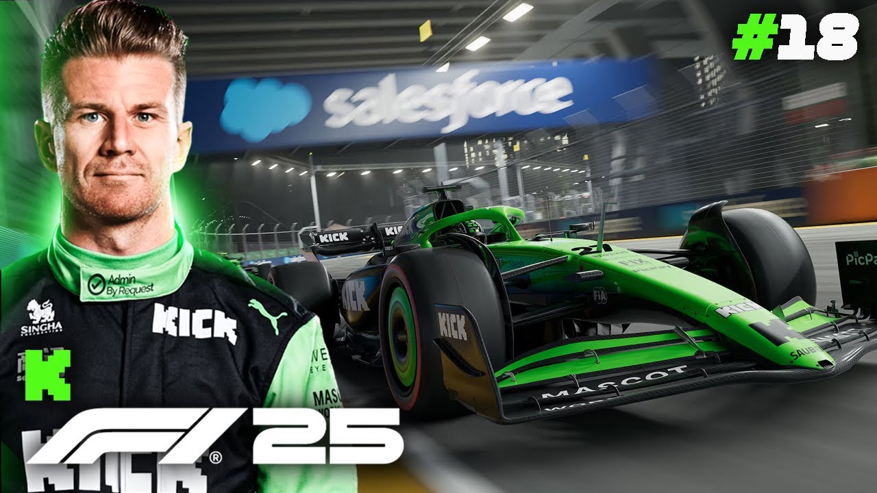 🔴 LIVE! Can we SURVIVE the Singapore GP? F1 25 Hulkenberg Career | Round 18