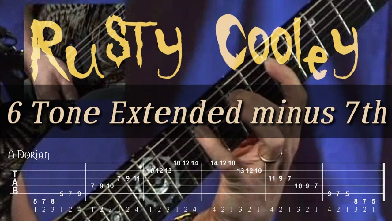Rusty Cooley Guitar Lesson | 6 Tone Extended minus 7th | G Major Key
