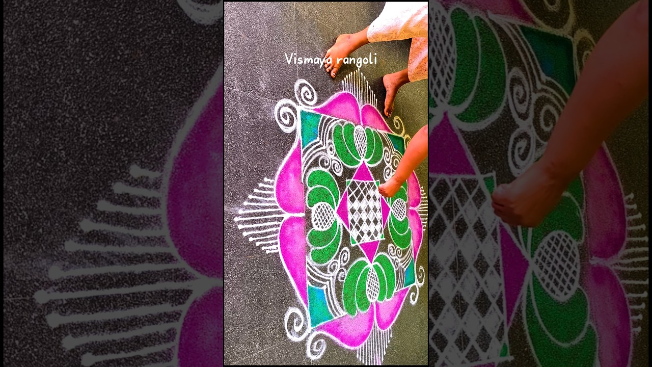 Latest rangoli design #rangoli #indianart #muggulu #trending #traditional