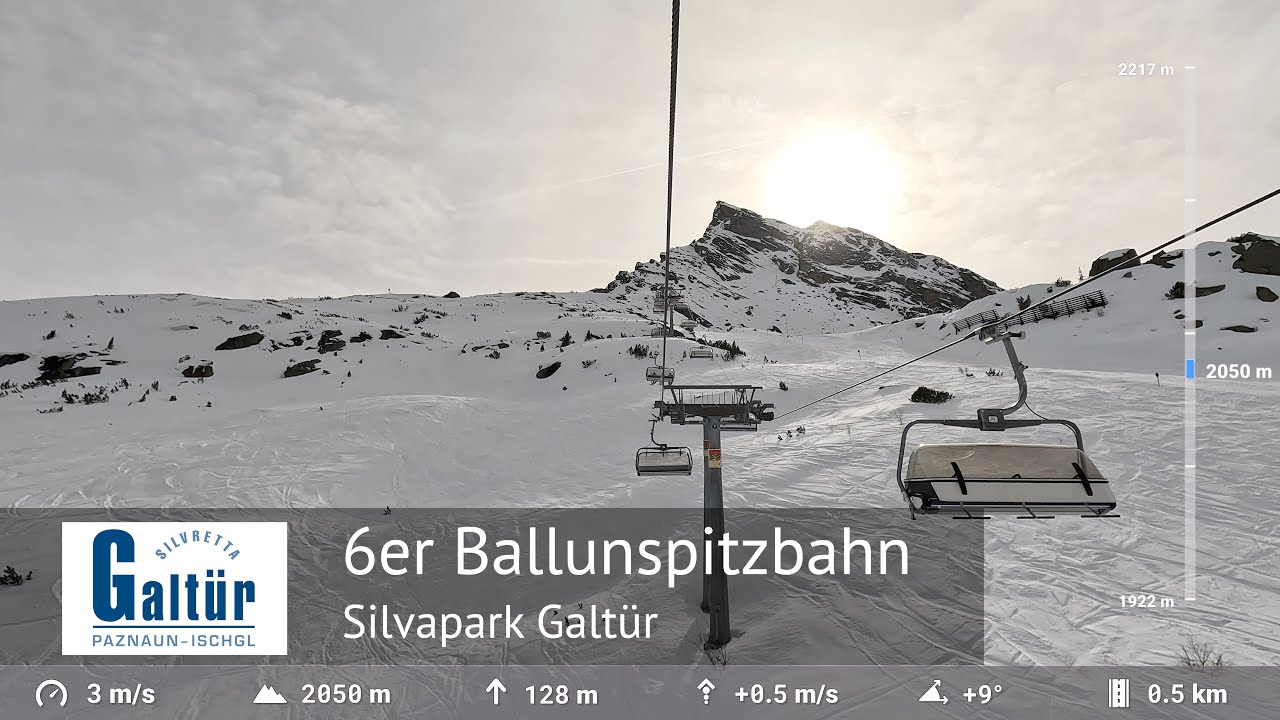 Ballunspitzbahn Full Ride - Silvapark Galtür (Silvretta Region) | Built by Doppelmayr in 1998