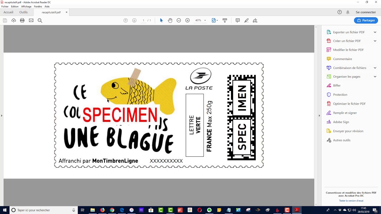 Comment imprimer vos timbres chez vous