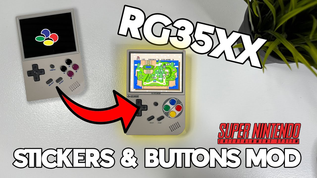 Anbernic RG35XX | Stickers And Buttons Mod * TIME LAPSE *