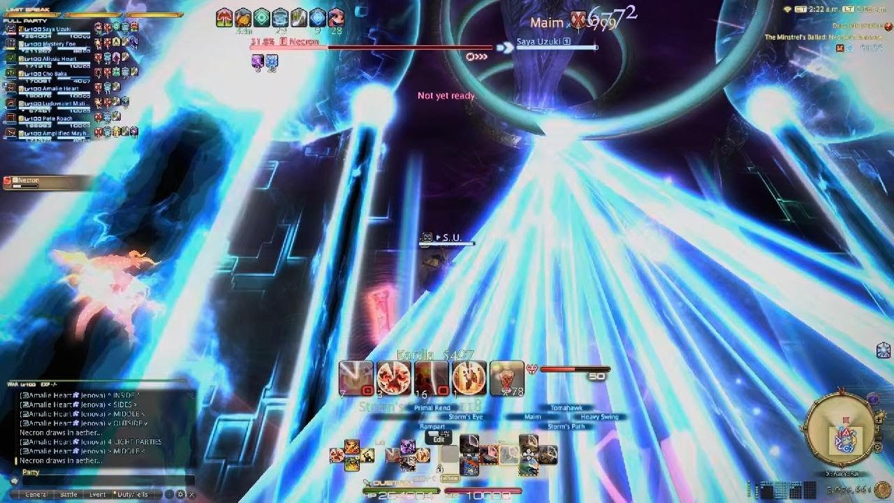 FINAL FANTASY XIV Online The Ageless Necropolis EX Clear (War PoV)