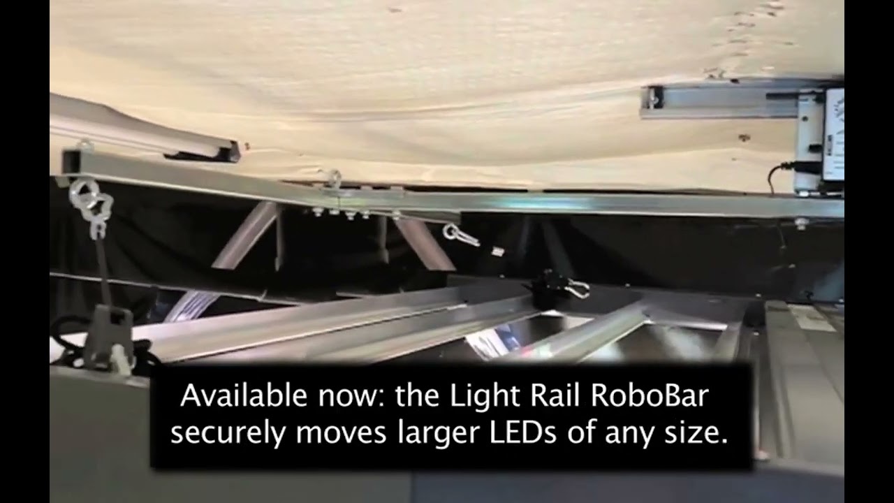 LightRail RoboBar for Securely Moving Larger LED Grow Lights!