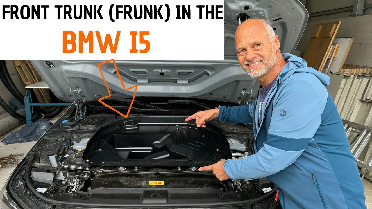 Front trunk (frunk) in the BMW i5 | Much more storage space! | Frunk.at