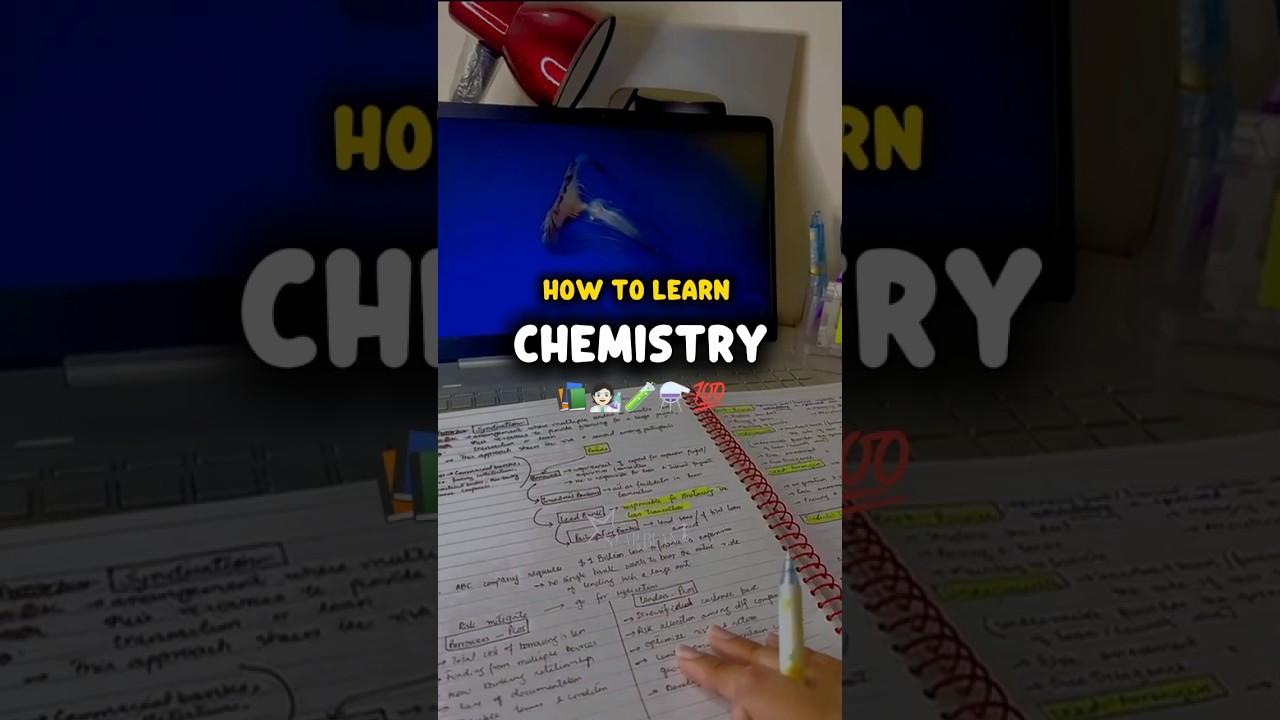 How to learn Chemistry easily 🧑🏻&zwj;🔬⚗️🤯#motivation #study #chemistry #shorts