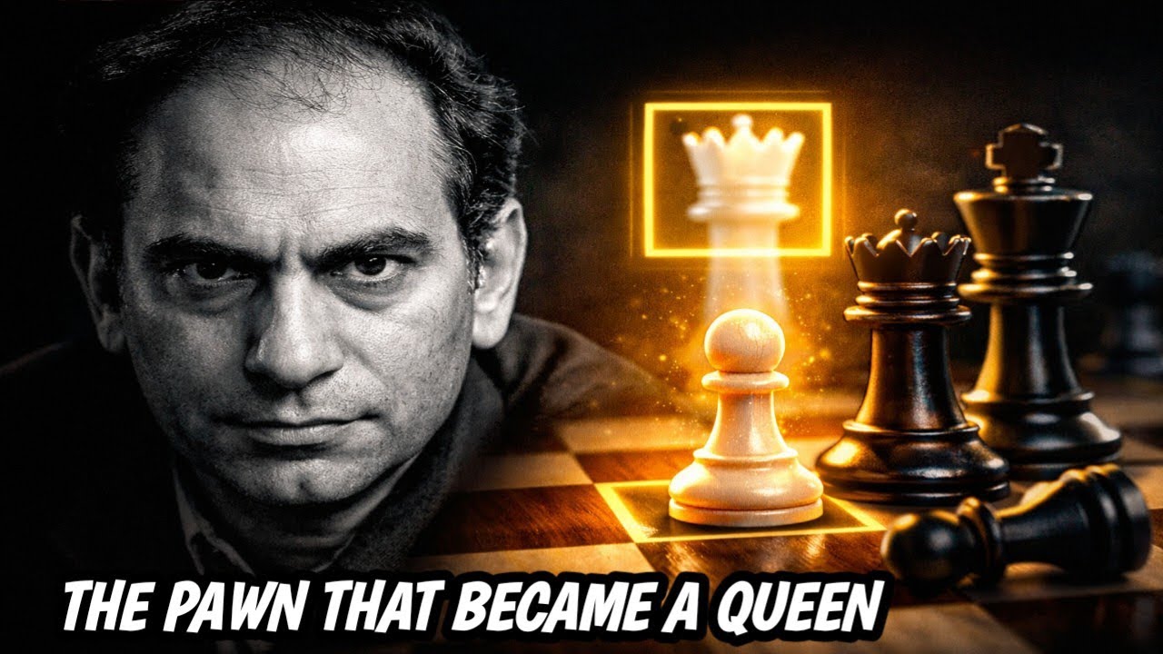 Tal Promotes the d-Pawn and Converts a Long Queen Endgame