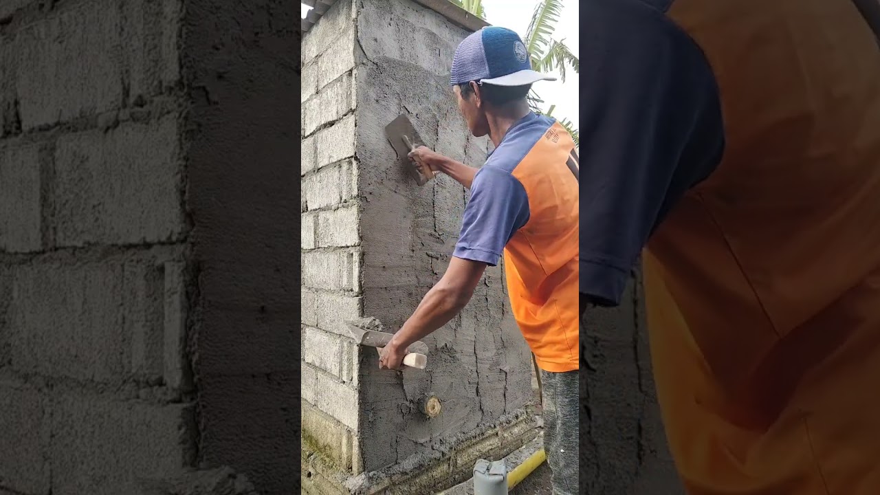 Plaster fuul vidio #kuli_bangunan #construction 