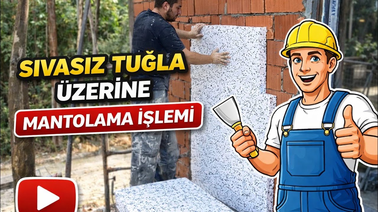 TUĞLA ÜZERİNE NASIL MANTOLAMA YAIPILIR