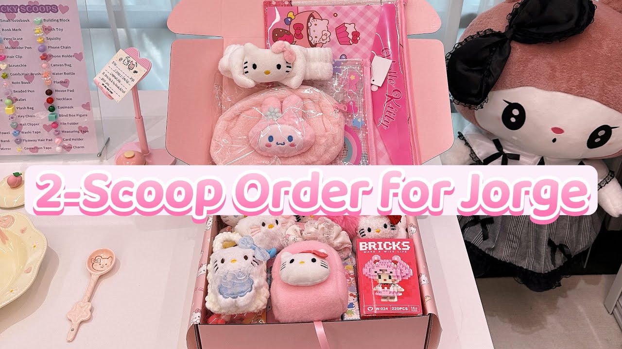 Packing a Valentine’s Day Gift 💗｜Hello Kitty & My Melody Pink Box