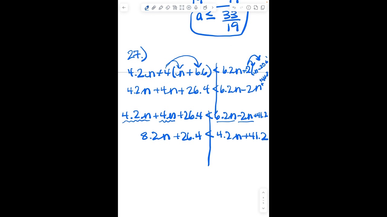 BJU Press Pre-Algebra Ch 7 Rev #23-46