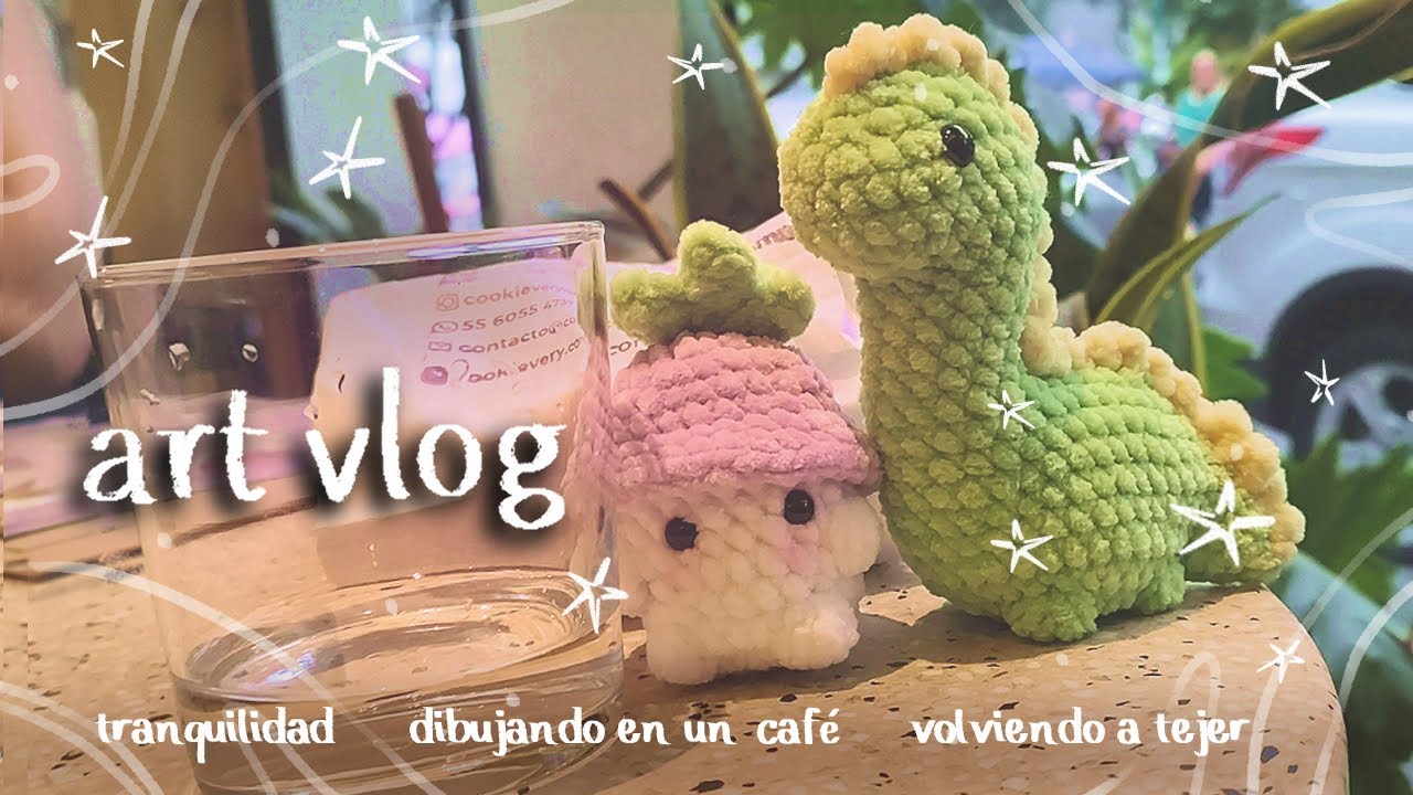 🐢  vlog silencioso relajante ♡ salimos a pintar ♡ tejiendo ♡ retomando hobbies viejos ♡ mazapán