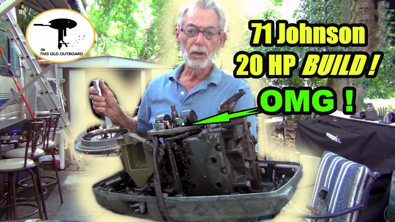 1971 Johnson 20 Hp Build - First Look - WOW! / #outboardrepairvideos