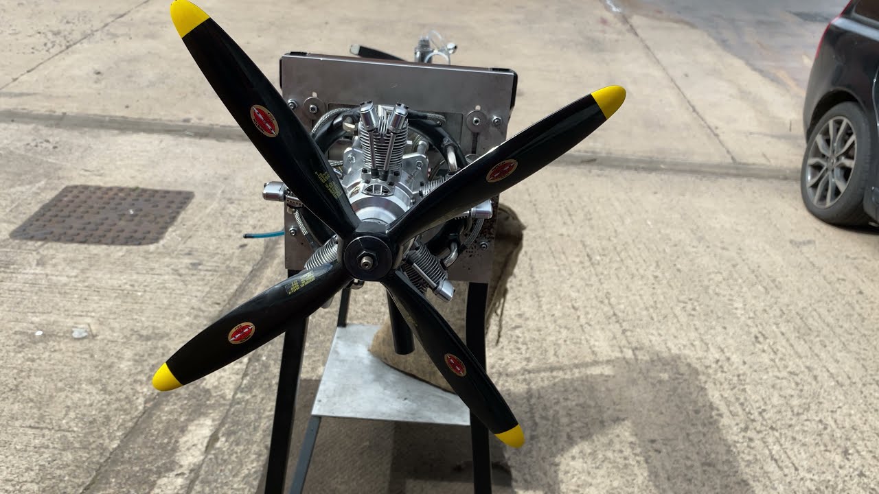 Saito FG-73 R5 Full Upgrade With MMM Hardware 20 x 10 Biela 4 Blade Prop 600 RPM - 5500 RPM