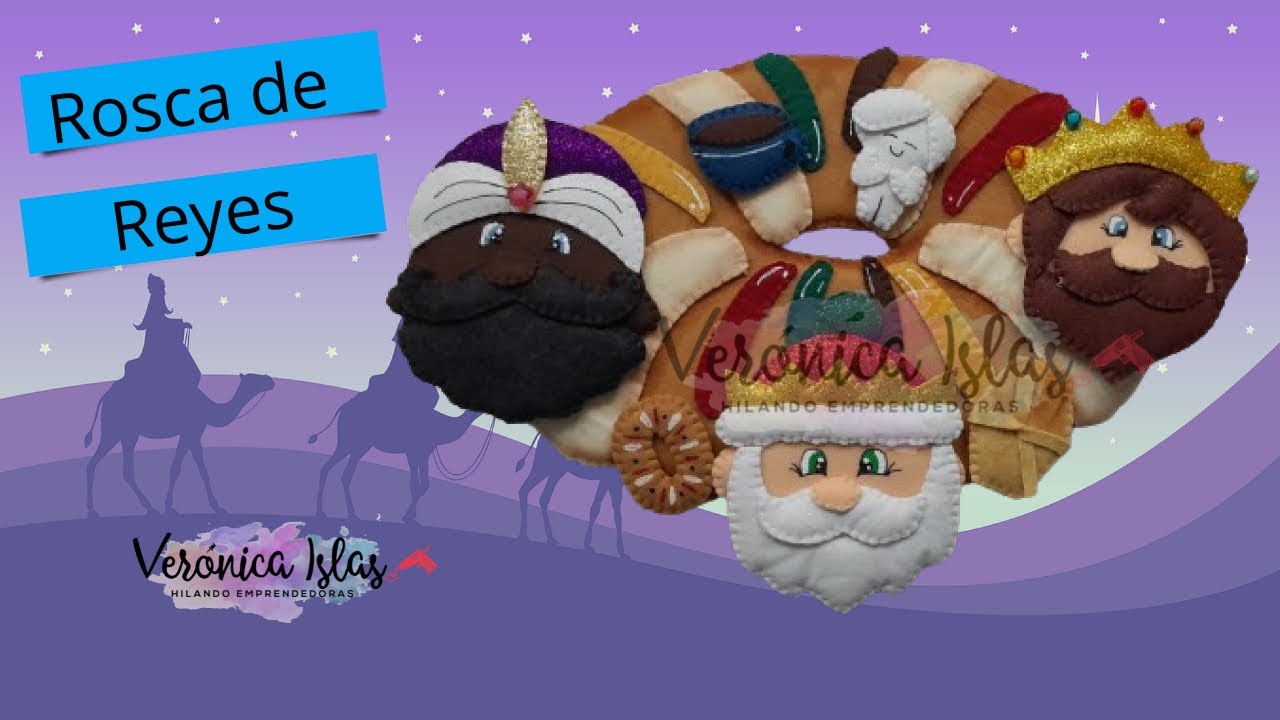 🎄✅Como hacer una rosca de reyes con fieltro