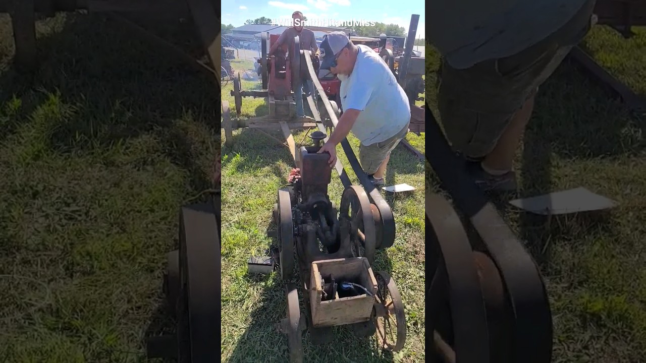 Travis belting up a little United Hit and Miss Engine