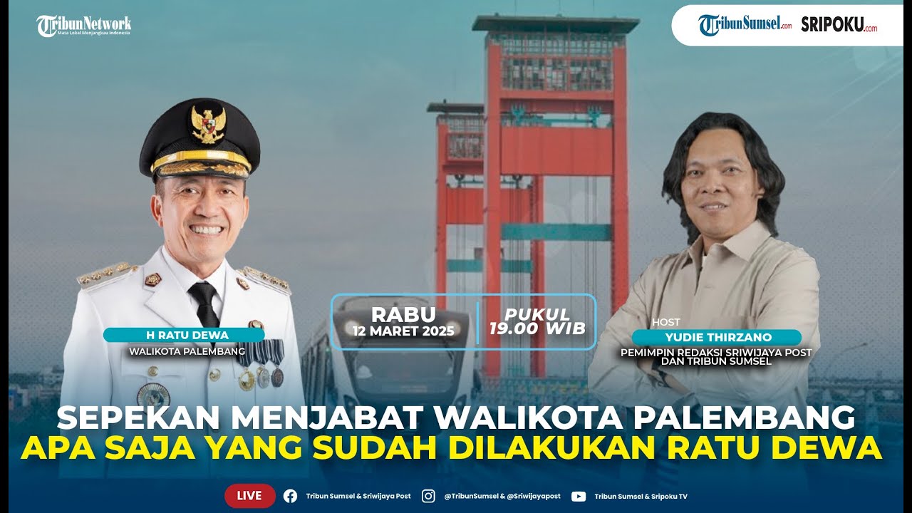 Sepekan Menjabat Walikota Palembang Apa Saja yang Sudah Dilakukan Ratu Dewa | Tamu Tribun