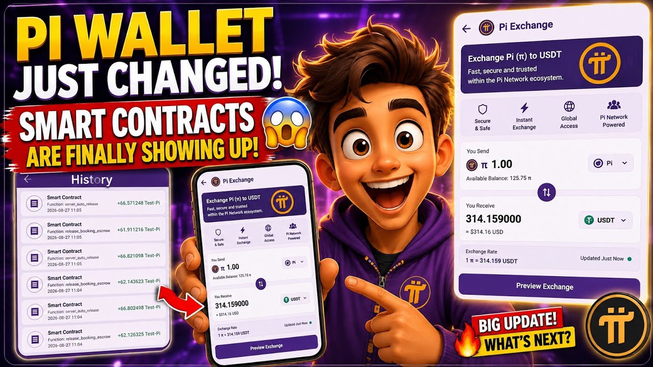 🔥 PI WALLET ТОЛЬКО ЧТО ИЗМЕНИЛСЯ! 😱 СМАРТ-КОНТРАКТЫ НАКОНЕЦ-ТО ПОЯВИЛИСЬ!
